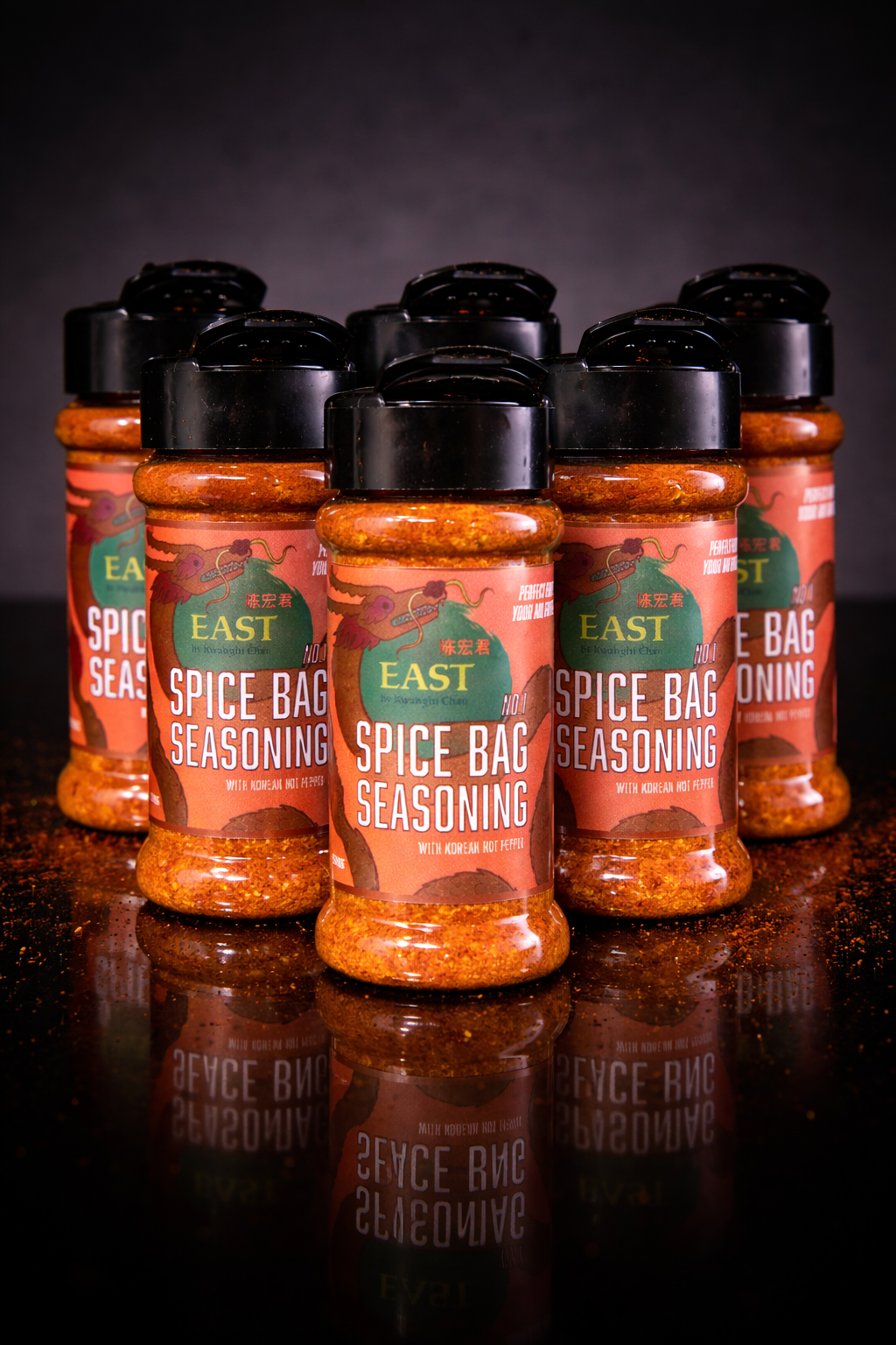 Spice Bag Seasoning Hot Pepper Bundle of 6 Shakers