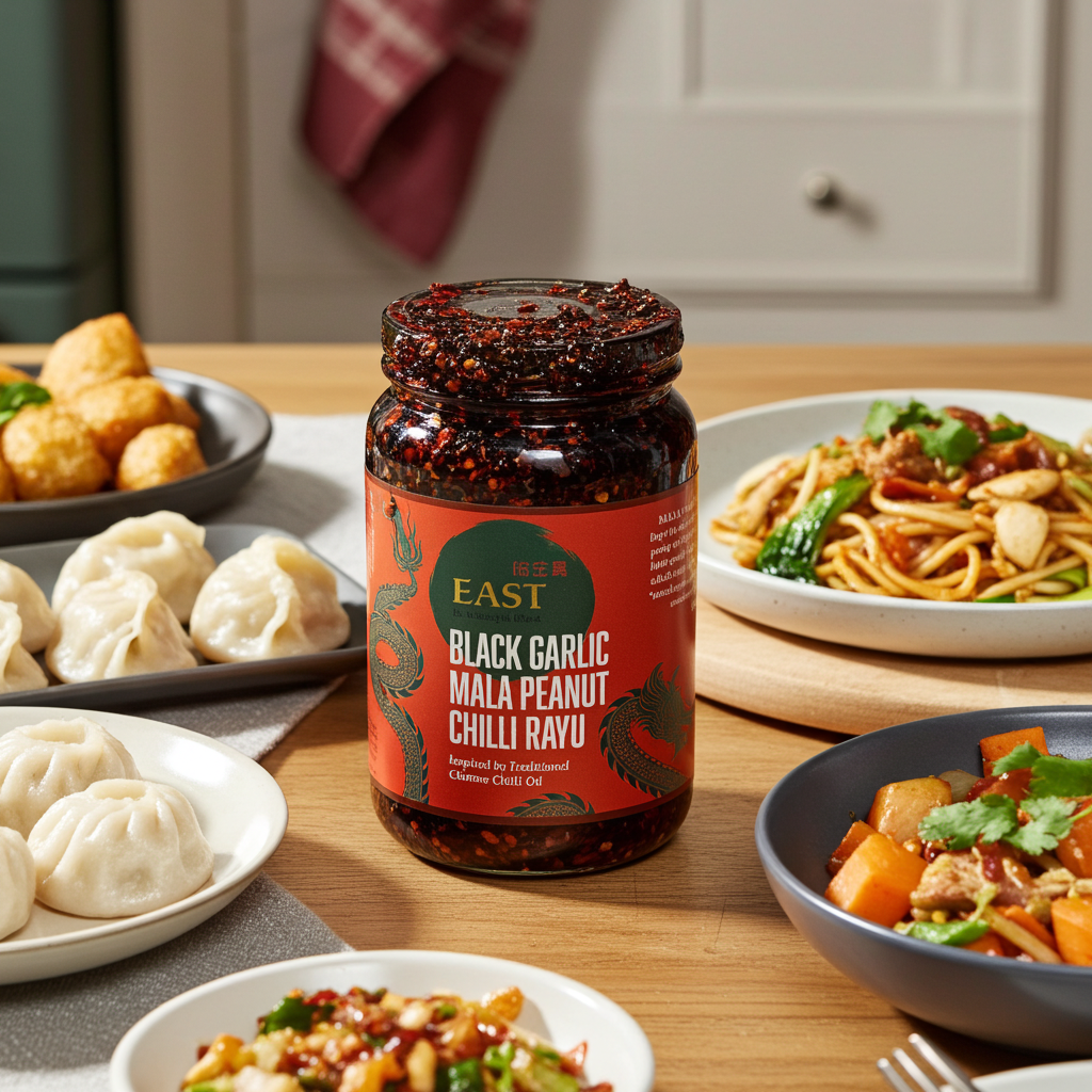 Black Garlic Mala Peanut Chilli Rayu